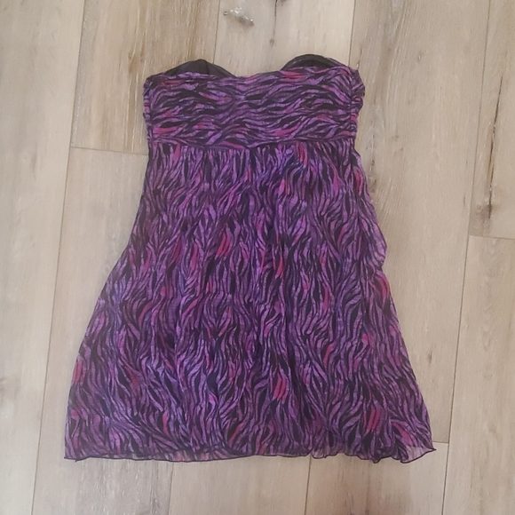 Size 4 Express Mini Strapless Dress - Picture 2 of 3